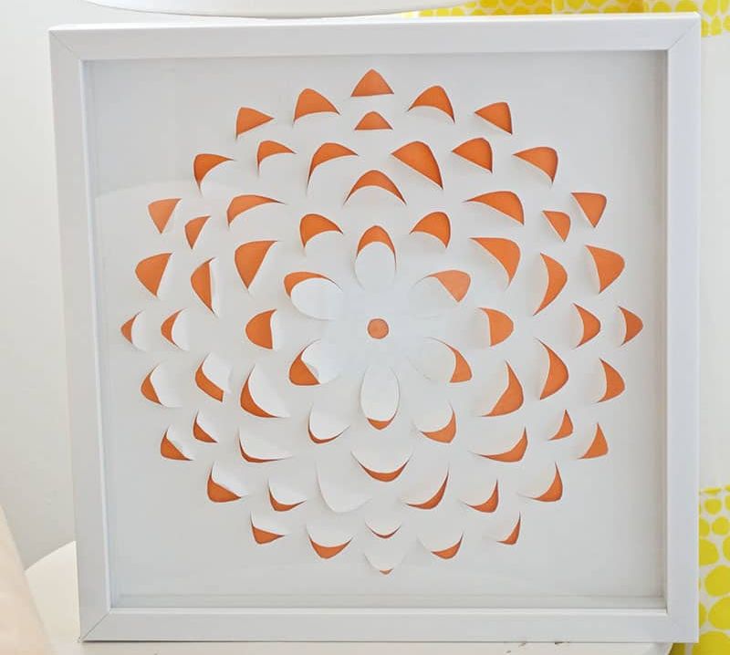 3d flower artwork