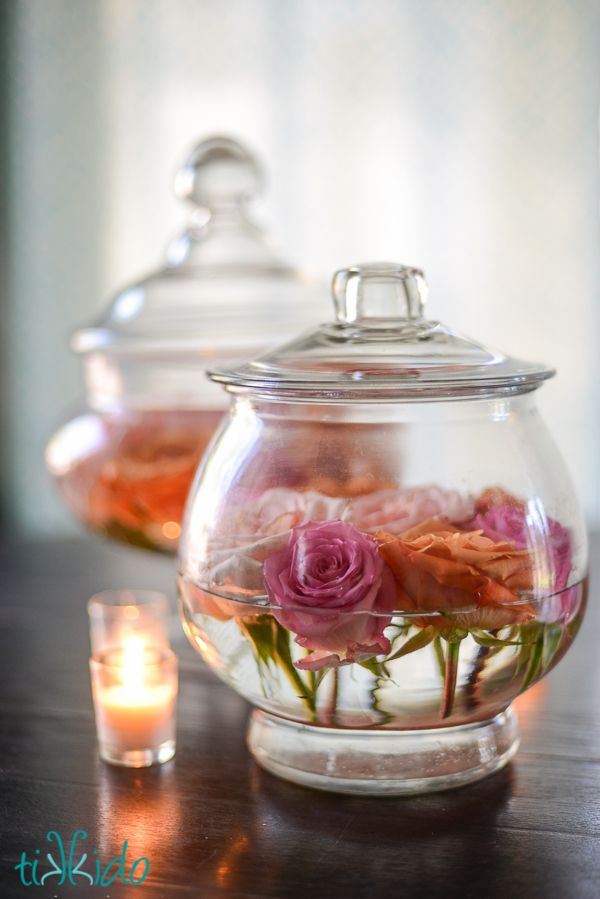 Apothecary centerpieces