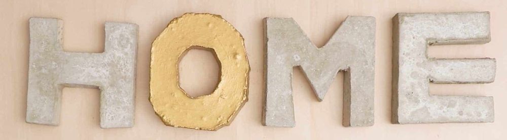 Diy concrete letters