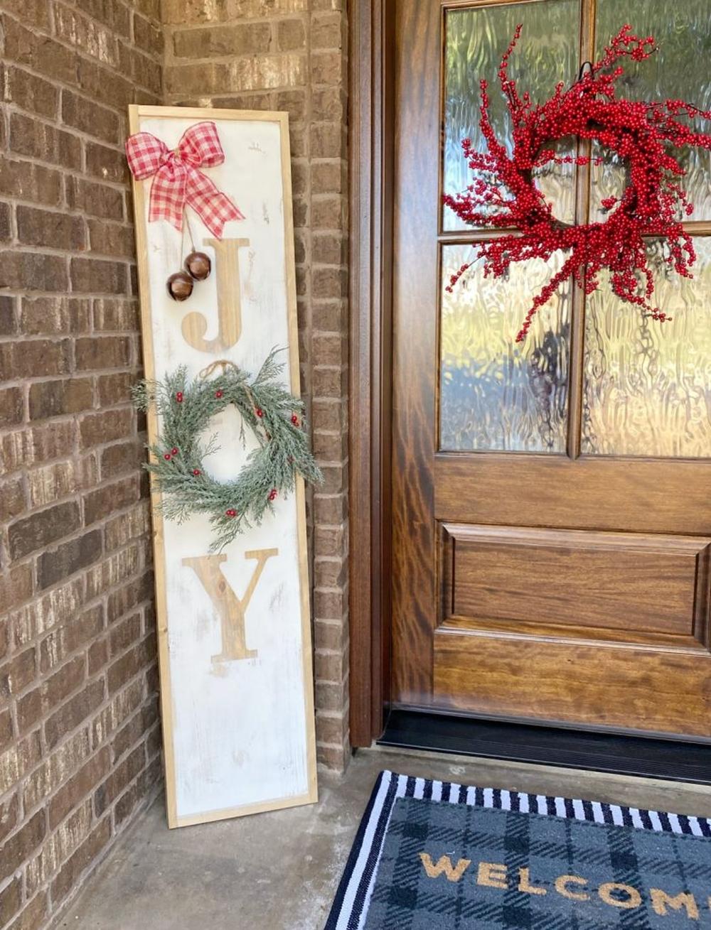Diy joy front door signs 