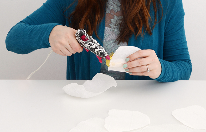 Diy paper flower step 4