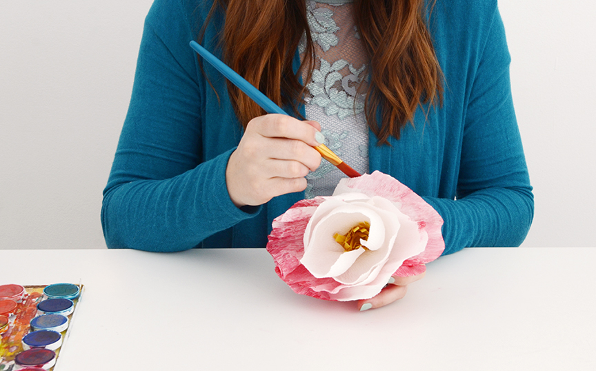 Diy paper flower step 7