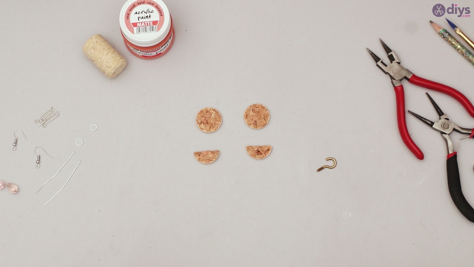 Diy wine cork earring (5)
