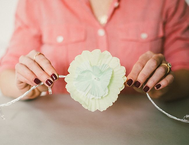 Flower light garland