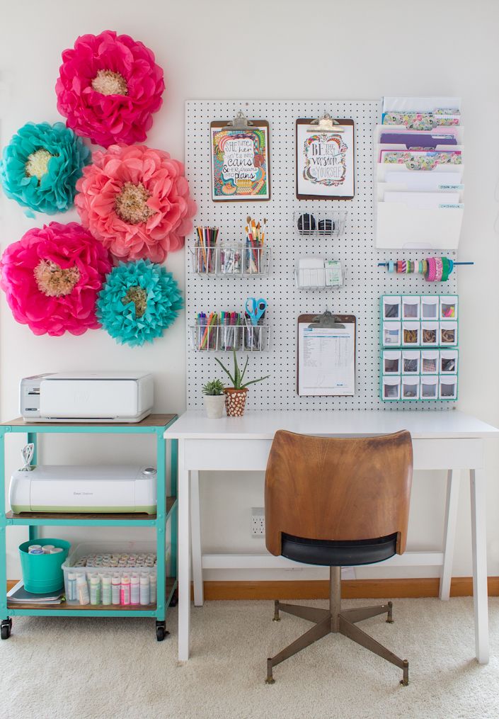 Giant tissue paper flowers