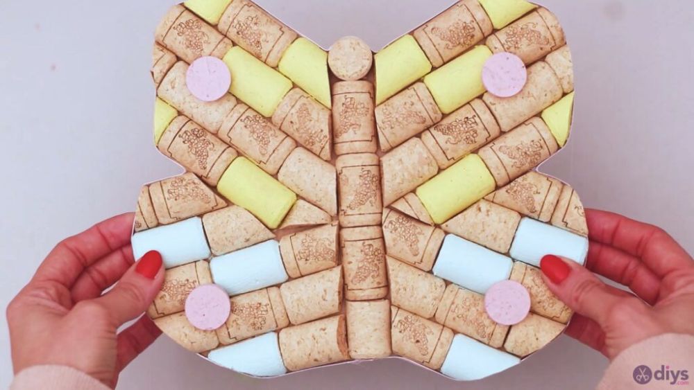 Wine cork butterfly decor